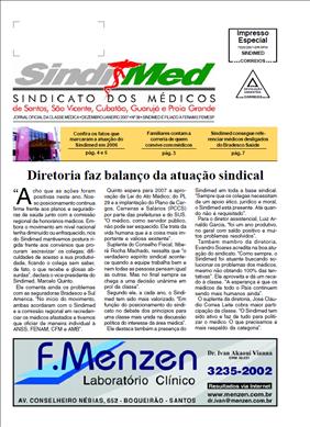  dezembro, 2006,sindicato, médicos, 2007, janeiro